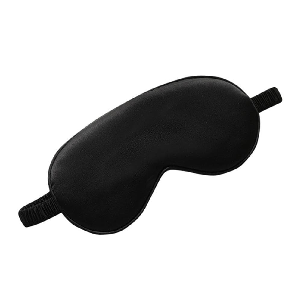 Silk Sleep Mask Natural Sleeping Eye Mask Eyeshade Coer Shade Breathable Eye Patch Soft Portable black