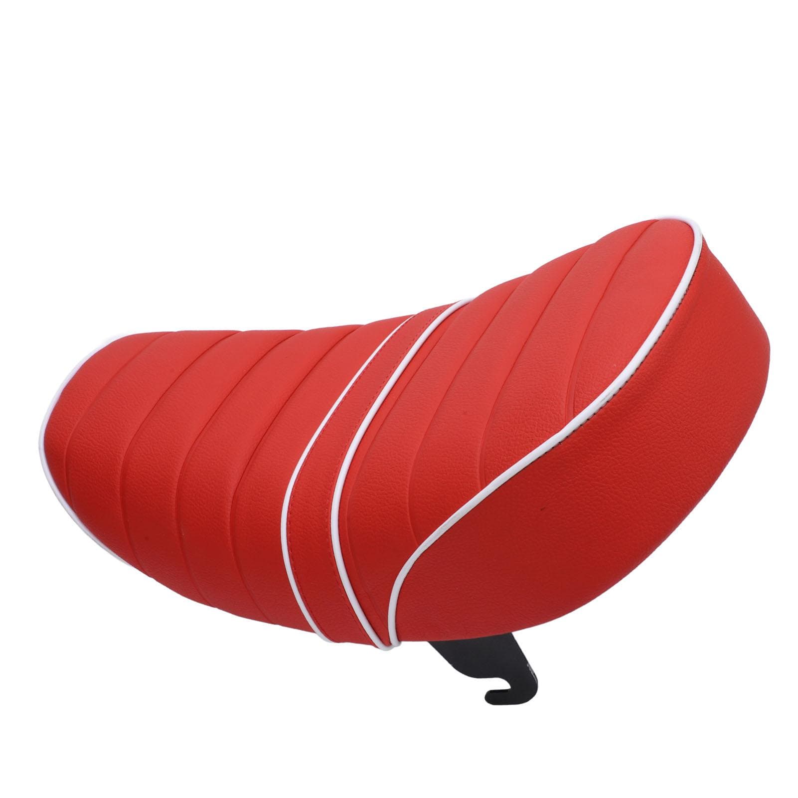 Mini Bike Seat Red Water Resistant Faux Leather with Fixed Bracket for Z50 Z50J Z50R Z50M Z50Z