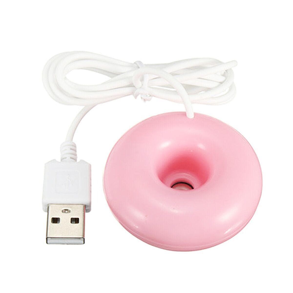 Mini Donuts USB Humidifier Air Purifier Aroma Diffuser Office Home Room Car Portable pink