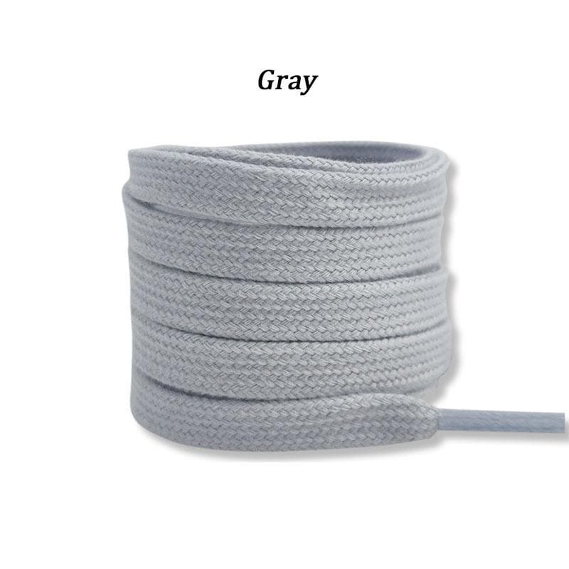 Classic Flat Cotton Shoelaces for Sneakers Shoelace High-top Canvas Casual Shoe Laces No Elasticity Shoestrings for AF1 Women 160cm gray