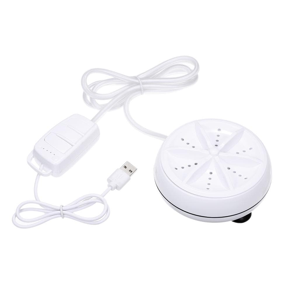3in1 Mini Washing Machine Portable Personal Rotating Ultrasonic Turbine Washer Adjustable with USB A