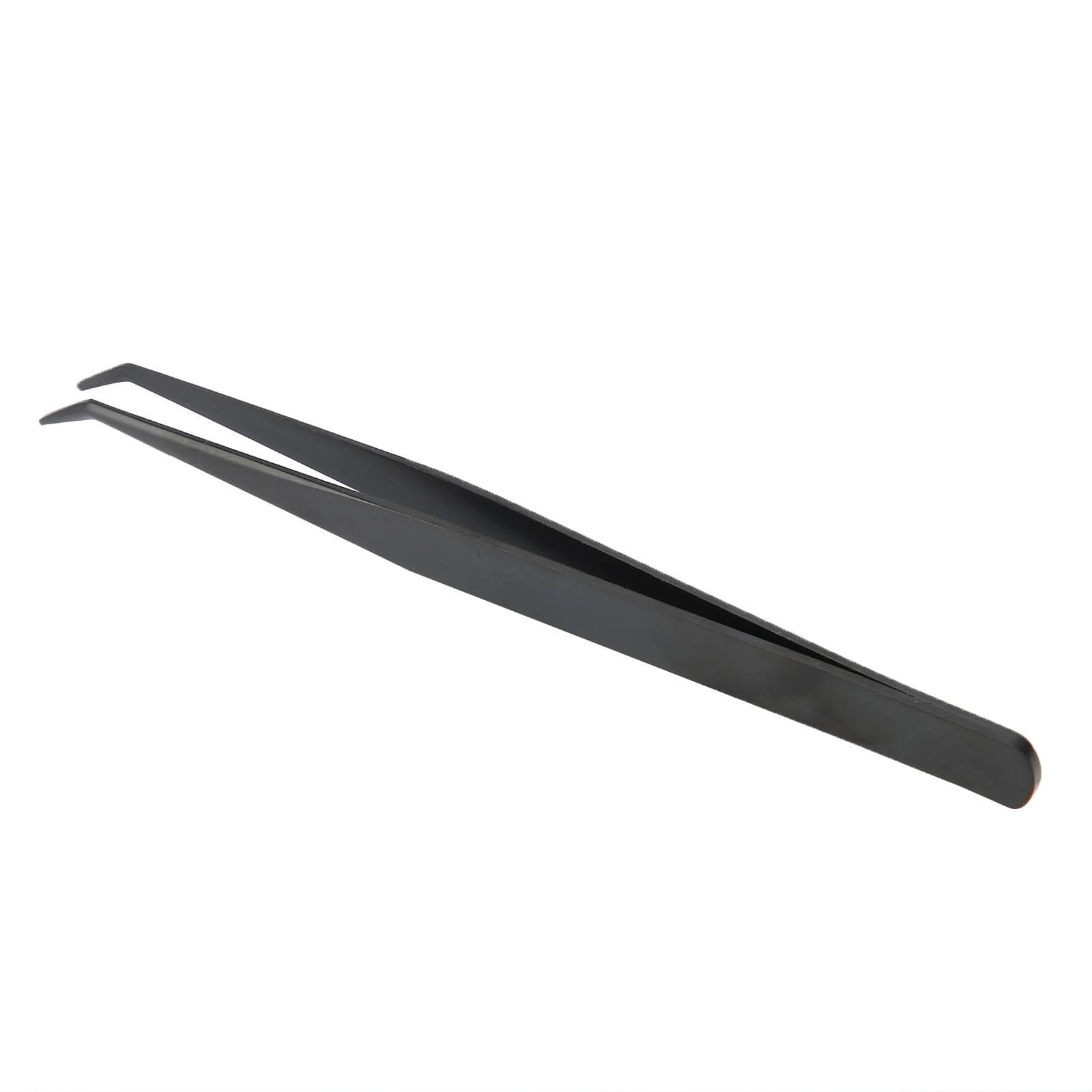 False Eyelash Applicator Professional Stainless Steel Curved Eyelashes Extension TweezerBlack
