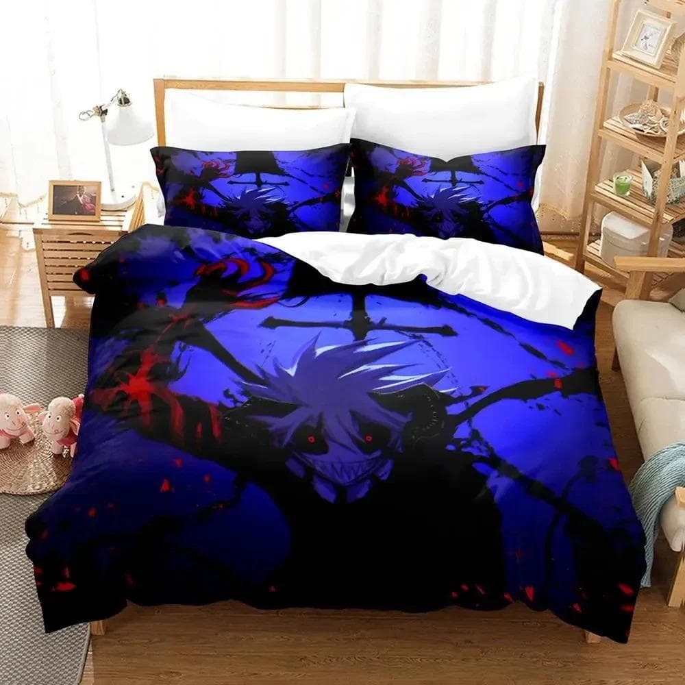 Anime Black Clover Bedding Set Duvet Cover Bed Set Quilt Cover Pillowcase Comforter king Queen Size Boys Adult Bedding Set 70x133cm 2pcs