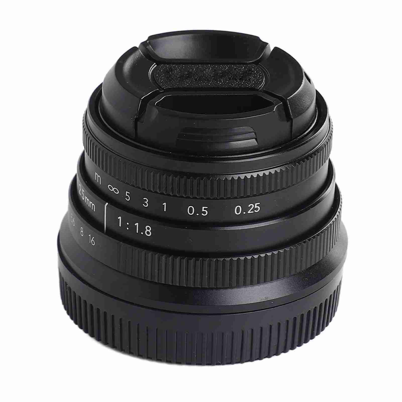 25mm F1.8 M43 Mount Manual Portrait Fixed Focal Lens for Mirrorless Camera