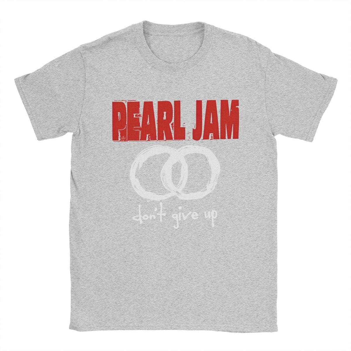 Fashion Pearls Jam Tour Album T-Shirts for Men Women Cotton Tee Shirt Adult Clothes L gray