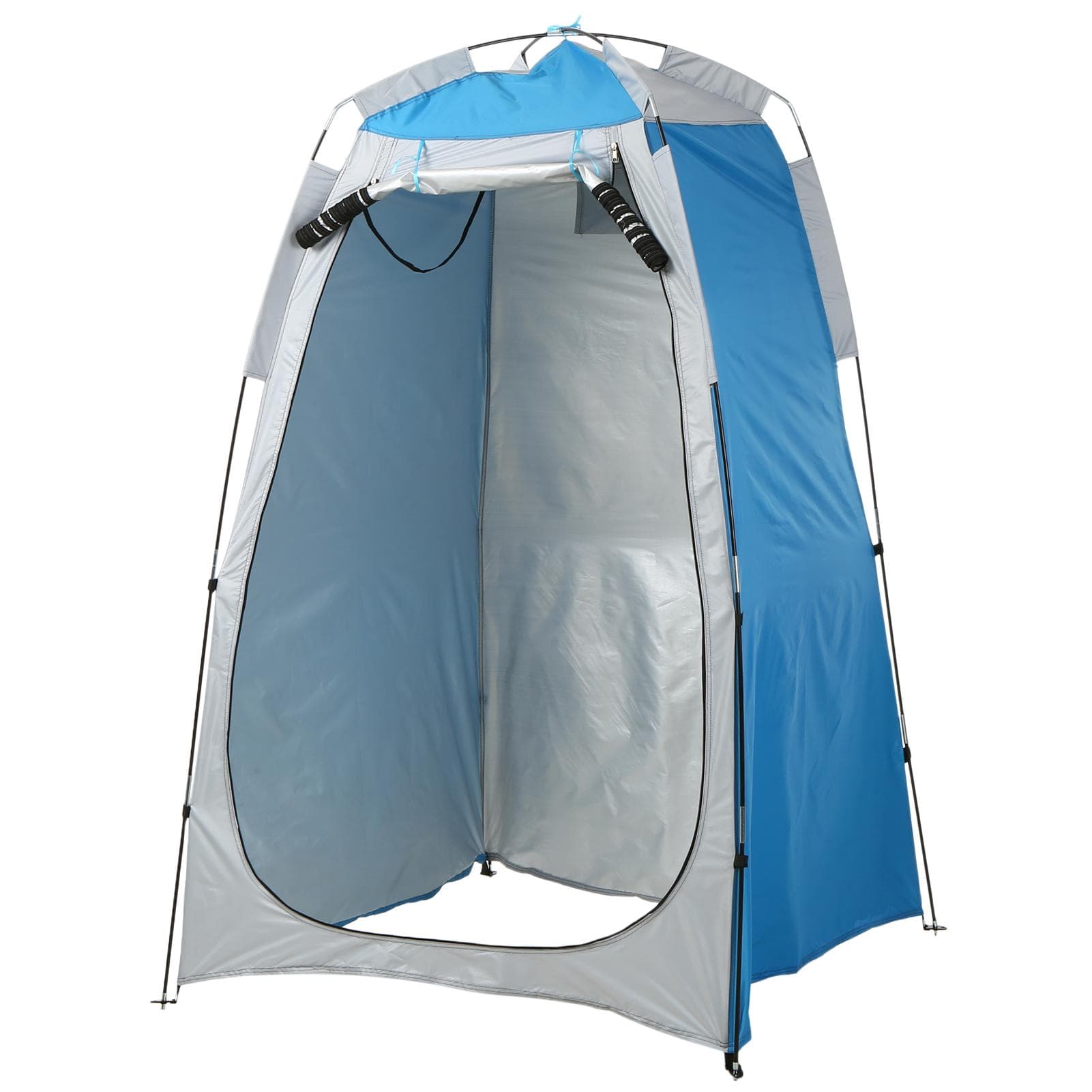 Privacy Shelter Tent Portable Outdoor Camping Beach Shower Toilet Changing Tent Sun Rain Shelter grey/blue