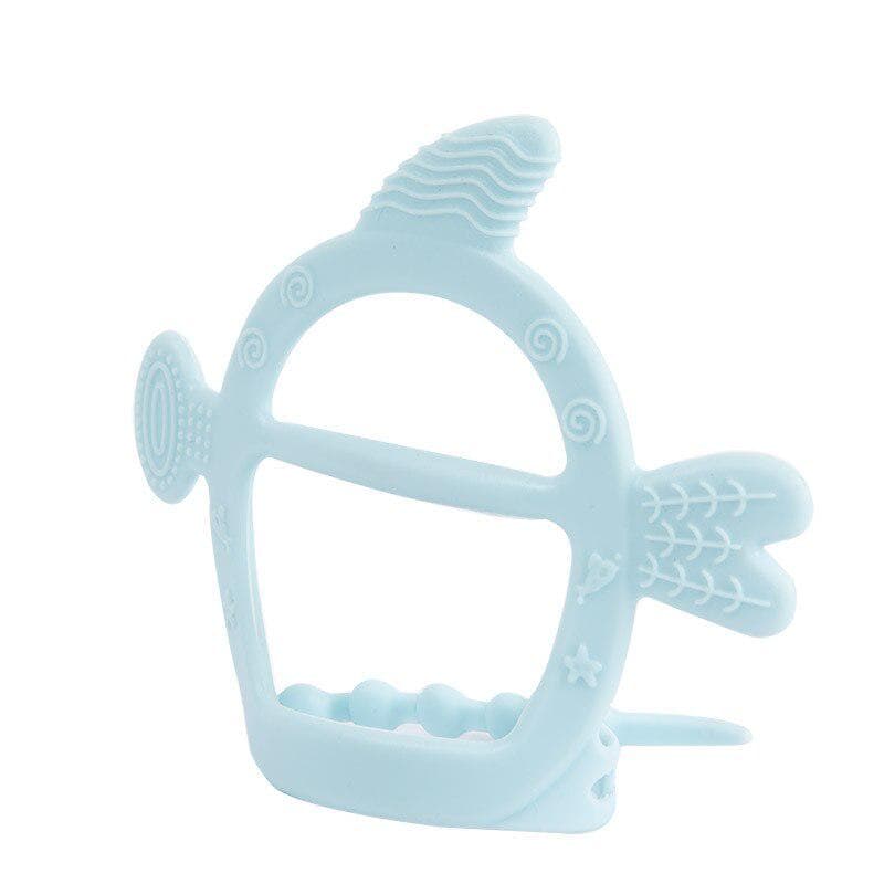 Kids Teething Silicone Baby Nursing Teether gloves Pacifier Newborn Dental Care Durable Child Sucking Fingers Thumb Teether Toys blue