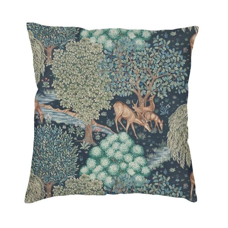 Luxury Fox And Hares By William Morris Cushion Cover 45x45cm Velvet Floral Textile Pattern Throw Pillow Case for Car Pillowcase 30x30cm 12x12in