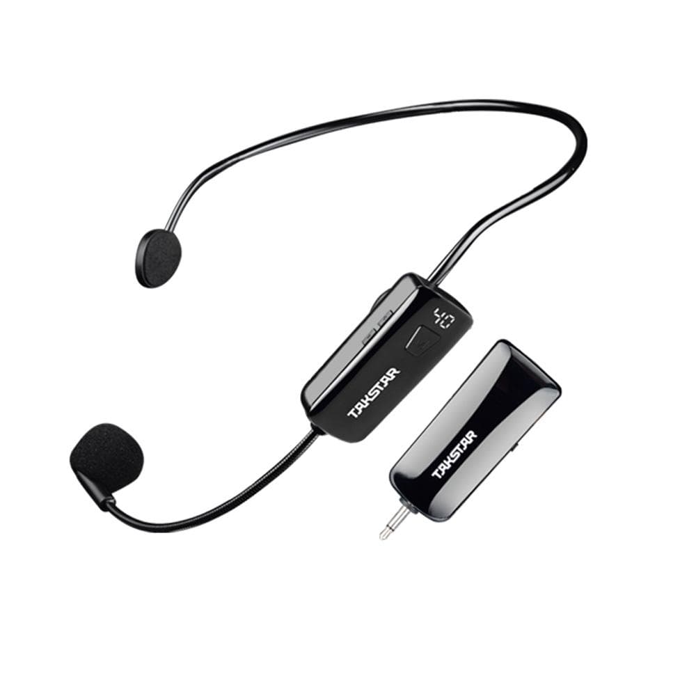 TAKSTAR HM-200W Wireless Headworn Microphone with Display Screen Rechargeable UHF Headset Wireless black