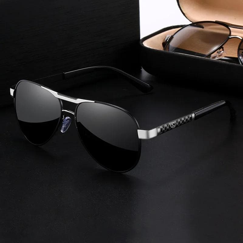 Sunglasses Men Metal Frame UV400 Sun Glasses Brand Design Male Fishing Driving Goggles Quality Eyewear