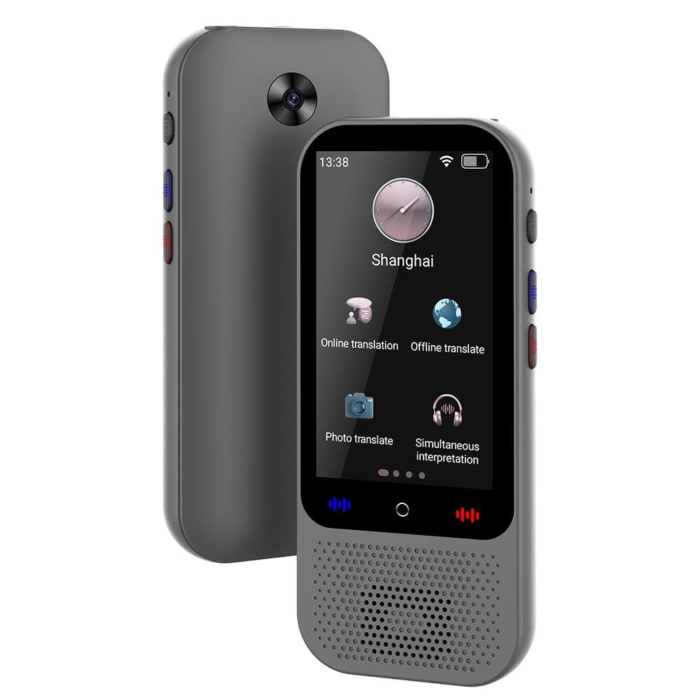 Portable Language Translator Device with 138 Languages Voice Translating 16 Offline Translation 0 black