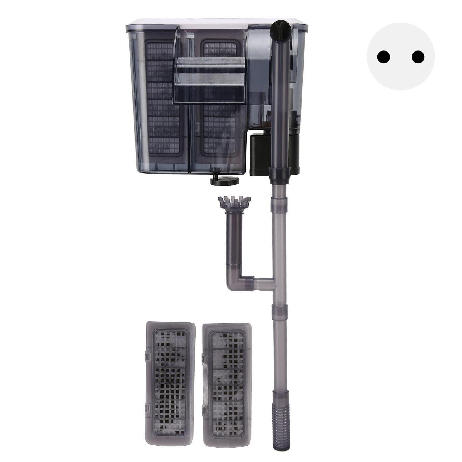 Aquarium Hang On Filter Adjustable Water Flow Increase Oxygen Fish Tank Waterfall Filter with