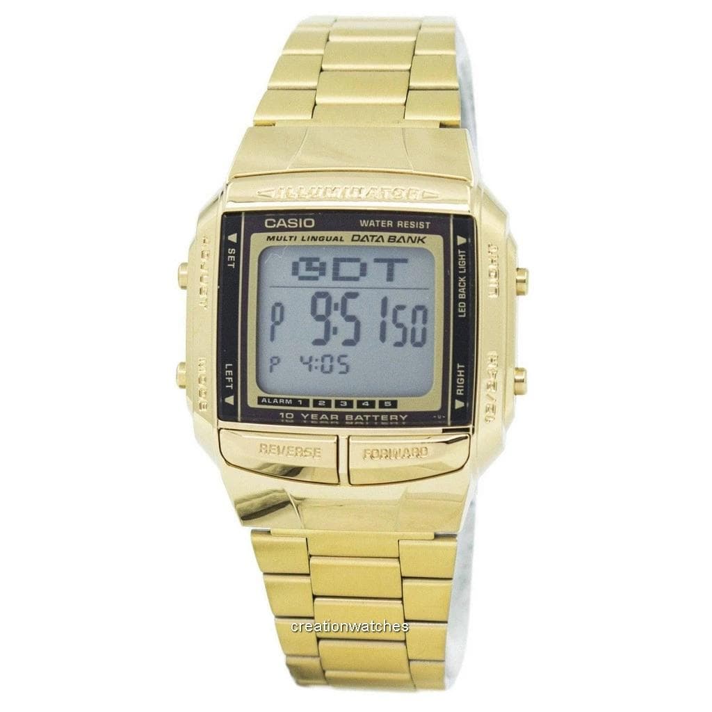 Casio Databank Telememo DB-360G-9A DB360G-9A Men's Watch gold