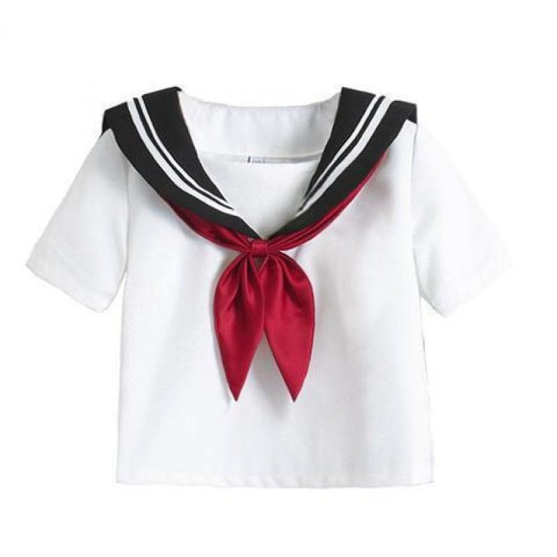 Charming Cotton Blend Sailor Outfit For Kids With Bow Detail And Classy Design StyleF,130cm