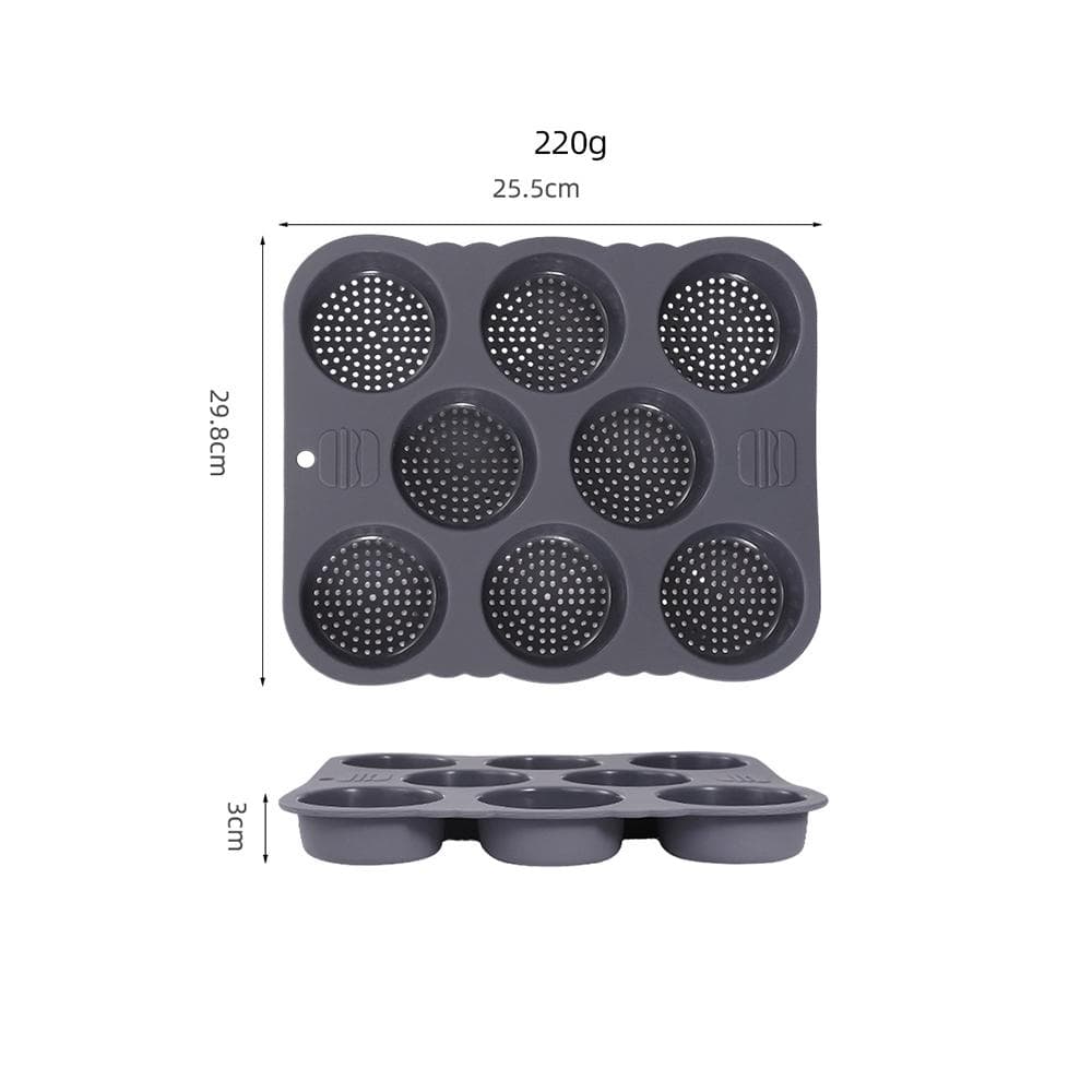 Food Grade Silicone Mold High Temperature Resistant Bread Baking Plate Household Hamburger Bread Baking Mold