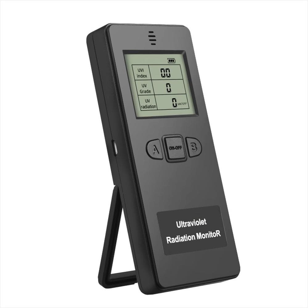 Portable Digital Ultraviolet Radiation Detector Ultraviolet UVI Meter Radiometer Tester Protective black