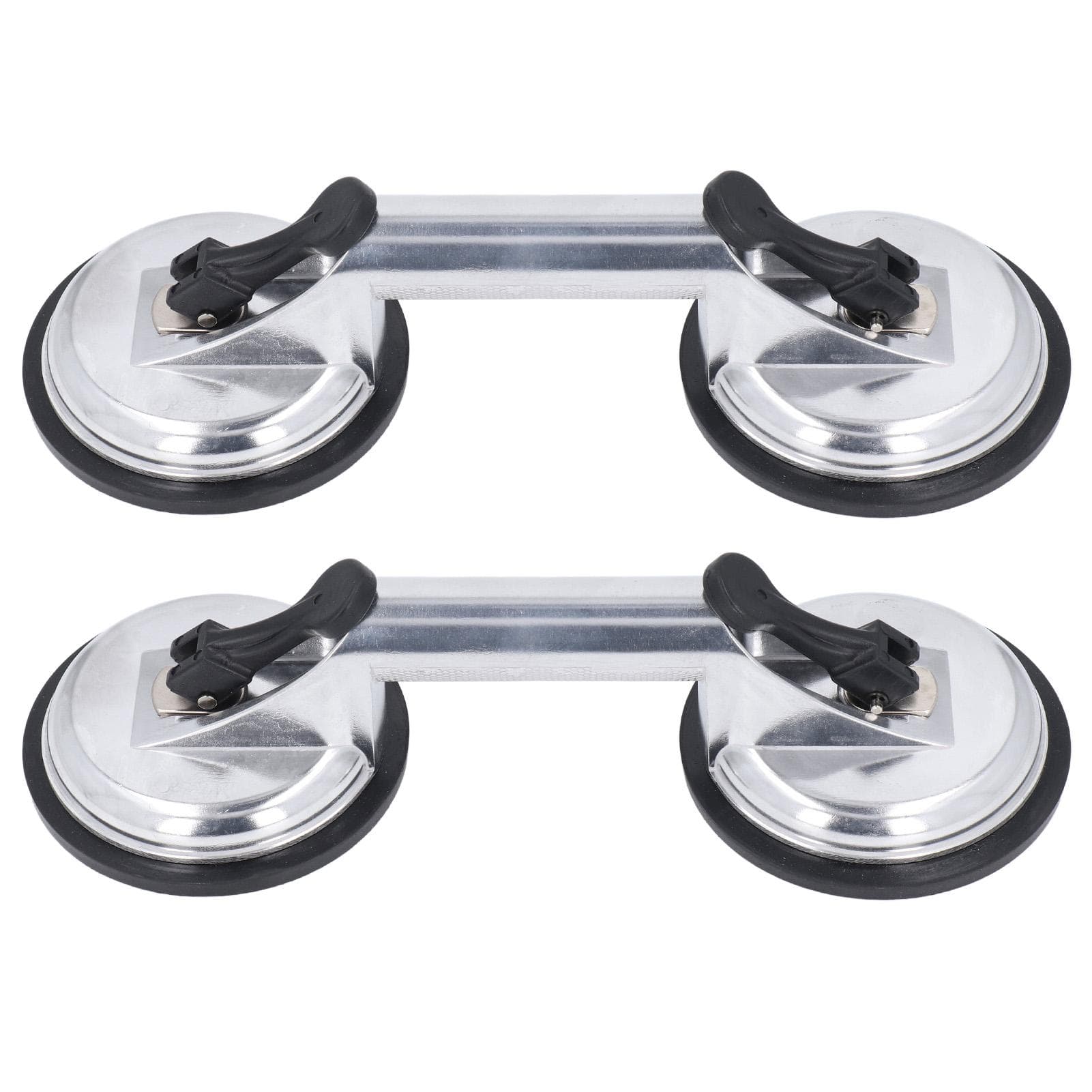 2Pcs Double Handle Suction Cups Plate 100KG Load Capacity Heavy Duty Aluminum Alloy Suction Cups