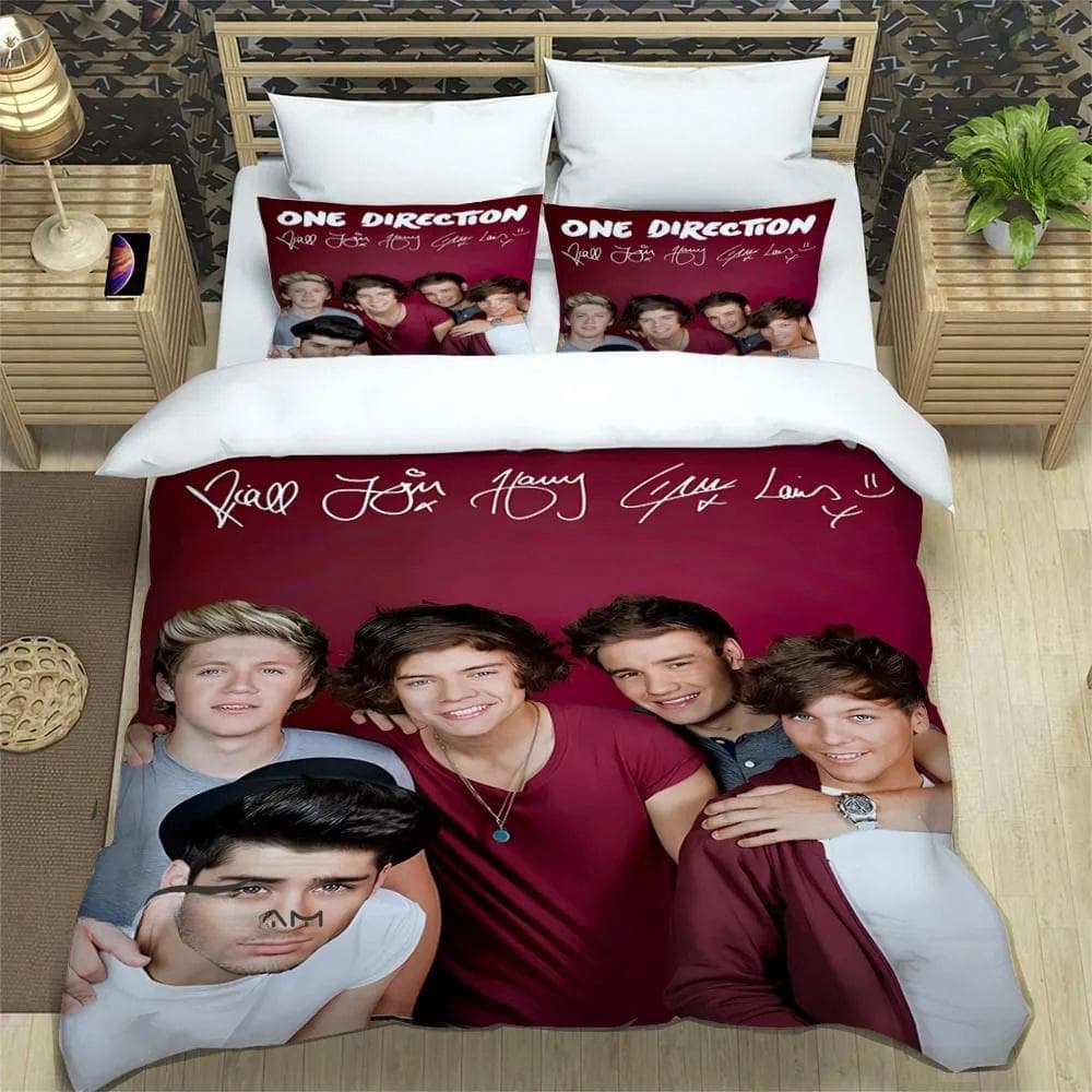 O-ONE Music Band Direction Bedding Set Single Twin Full Queen King Size Bed Set Adult Kid Bedroom Duvet cover Set Home Textile EU Twin 135x200cm