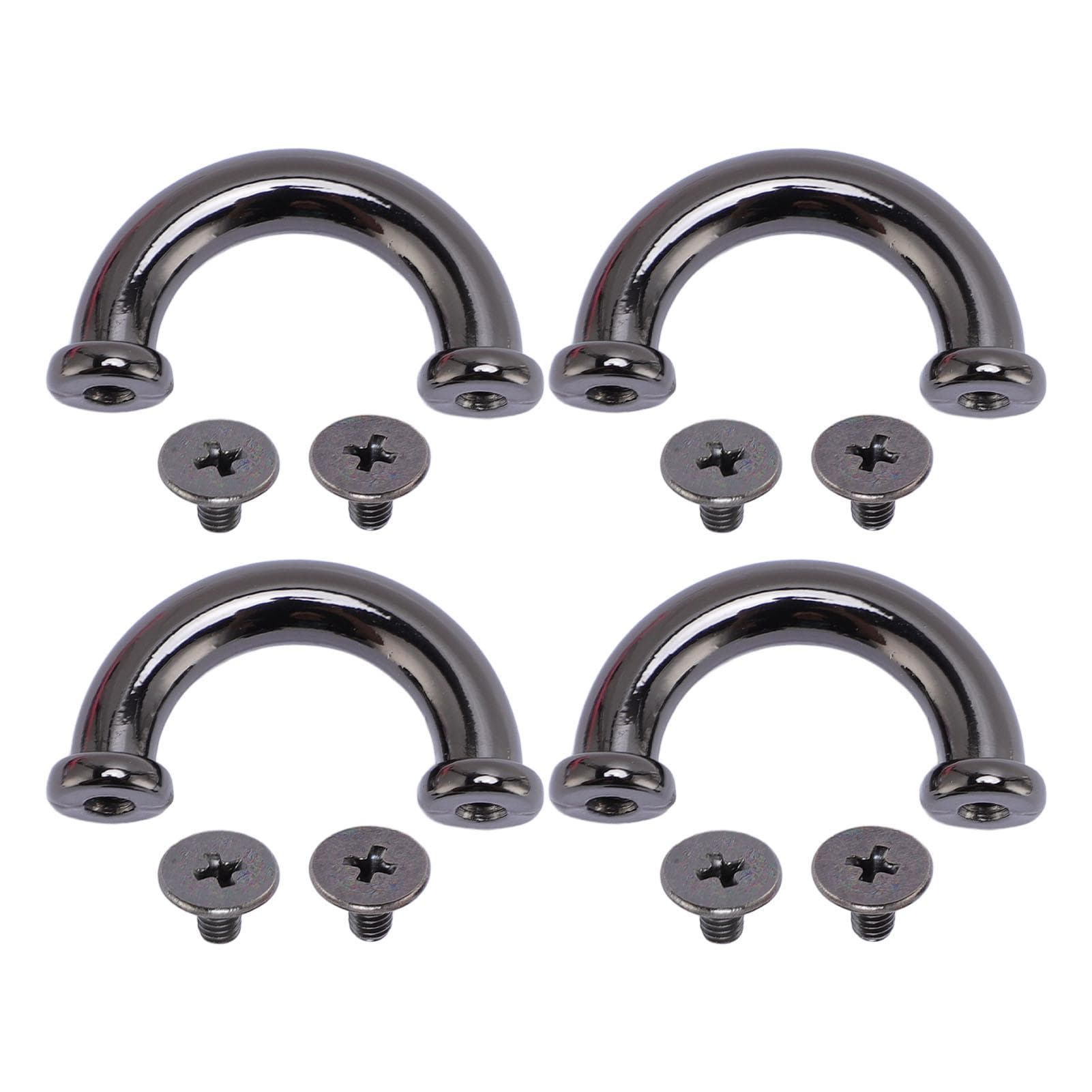 14 Sets D Ring Connector Buckle Electroplating Finish Slick Multifunctional Handbag Chain Connector