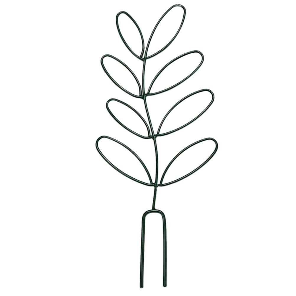 Small Trellis for Potted Plants Wrought Iron Leaf Shape Garden Trellis for Indoor Outdoor