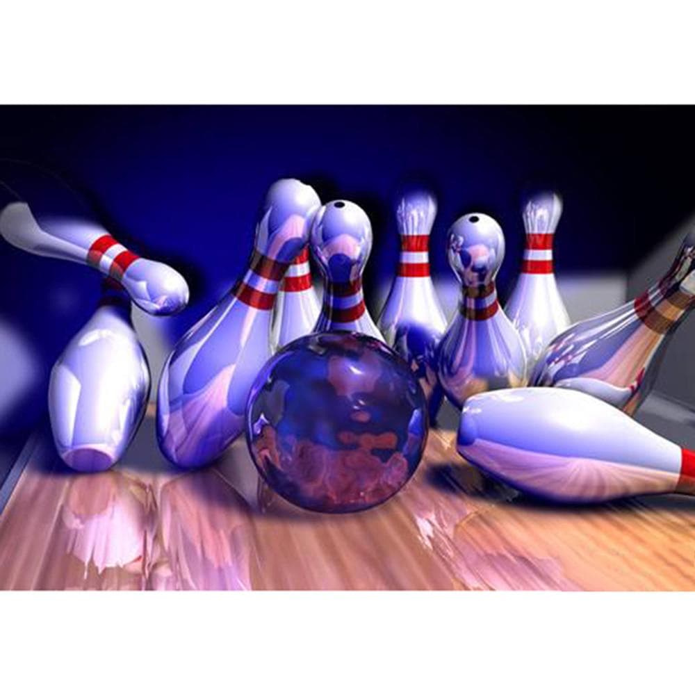 5D DIY Diamond Painting Bowling scenery Full Drill Resin Rhinestones Diamond Embroidery Cross Stitch 20X30CM
