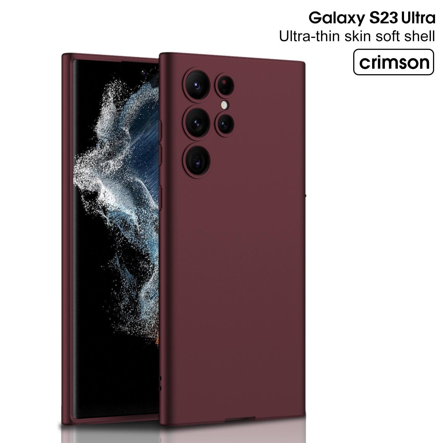 For Samsung Galaxy S23 S22 S21 Ultra Plus Case Skin Friendly Matte Soft Silicone Side Pen Slot Shockproof Protection Back Cover For Galaxy S22 Ultra&Case Only (no pen)