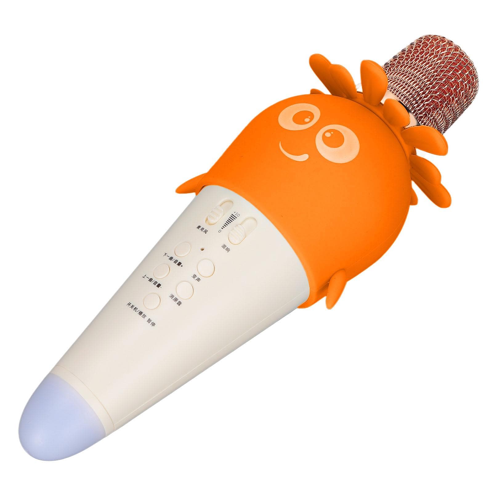 K5 Children Microphone Multifunction Wireless Bluetooth Microphone for Girls Boys and AdultsYellow yellow