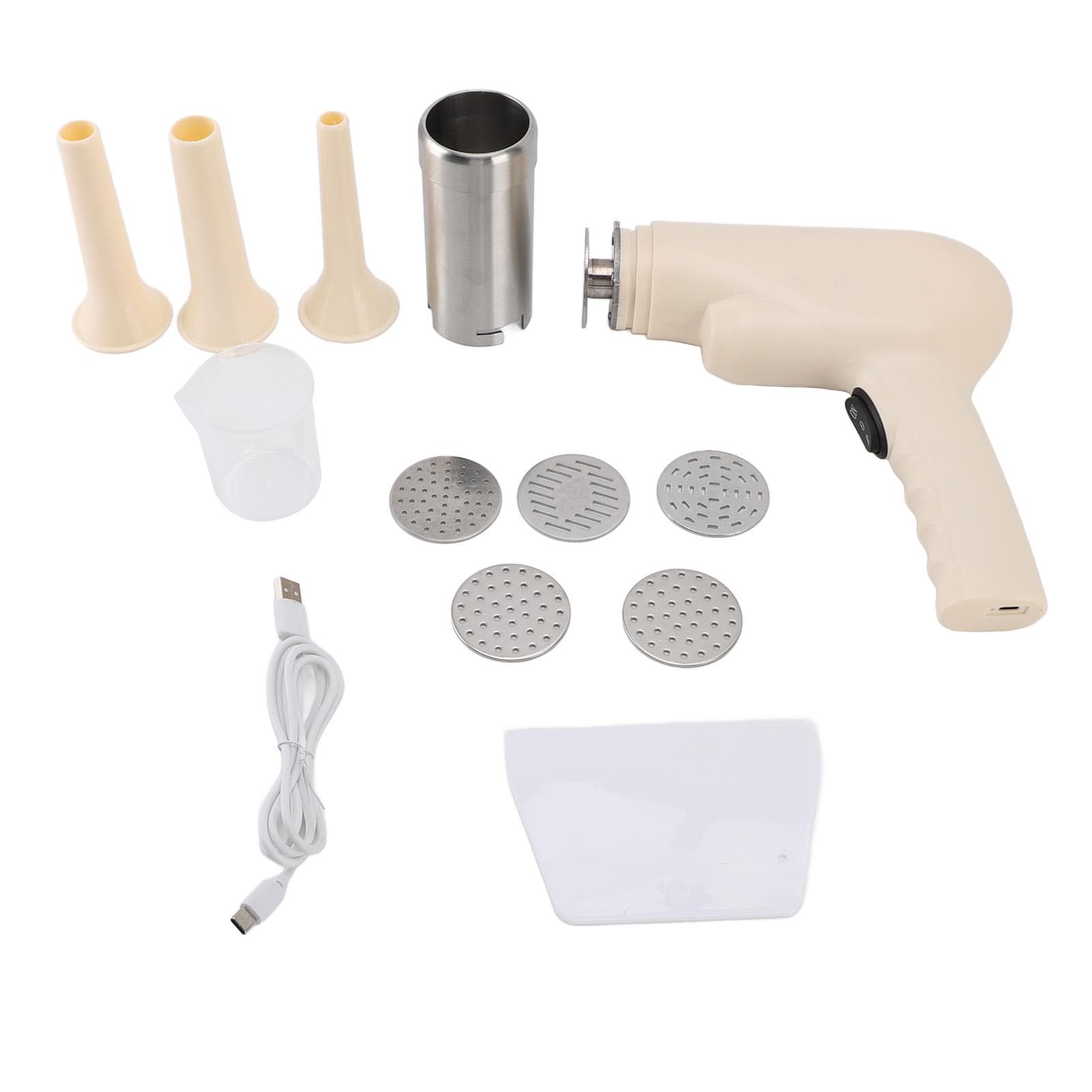 Handheld Electric Pasta Maker Efficient Multipurpose Stainless Steel Portable Automatic Noodle L