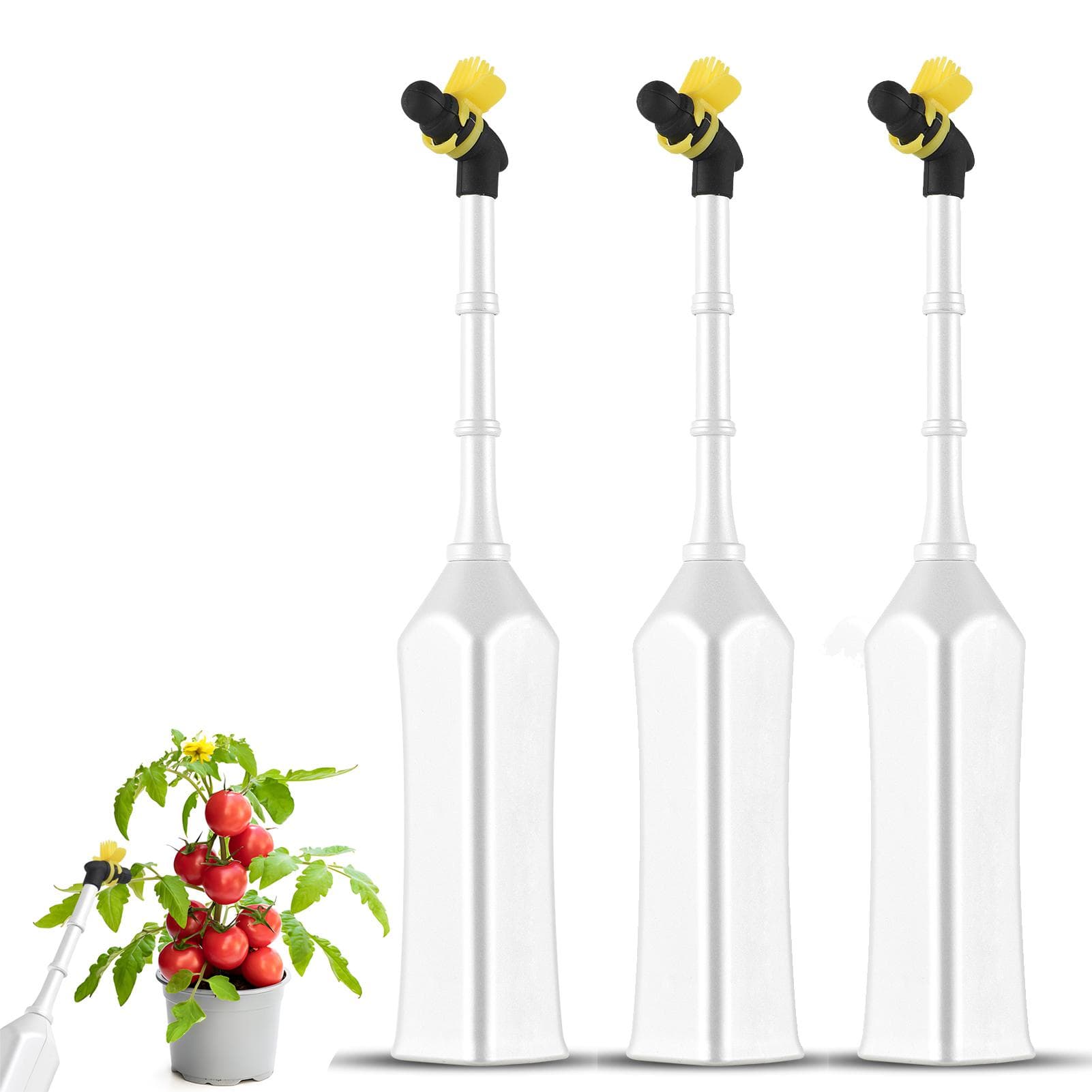 Electric Bee Vegetable Pollinator Battery Operated Handheld Pollination Tools One Click Operation 3pcs