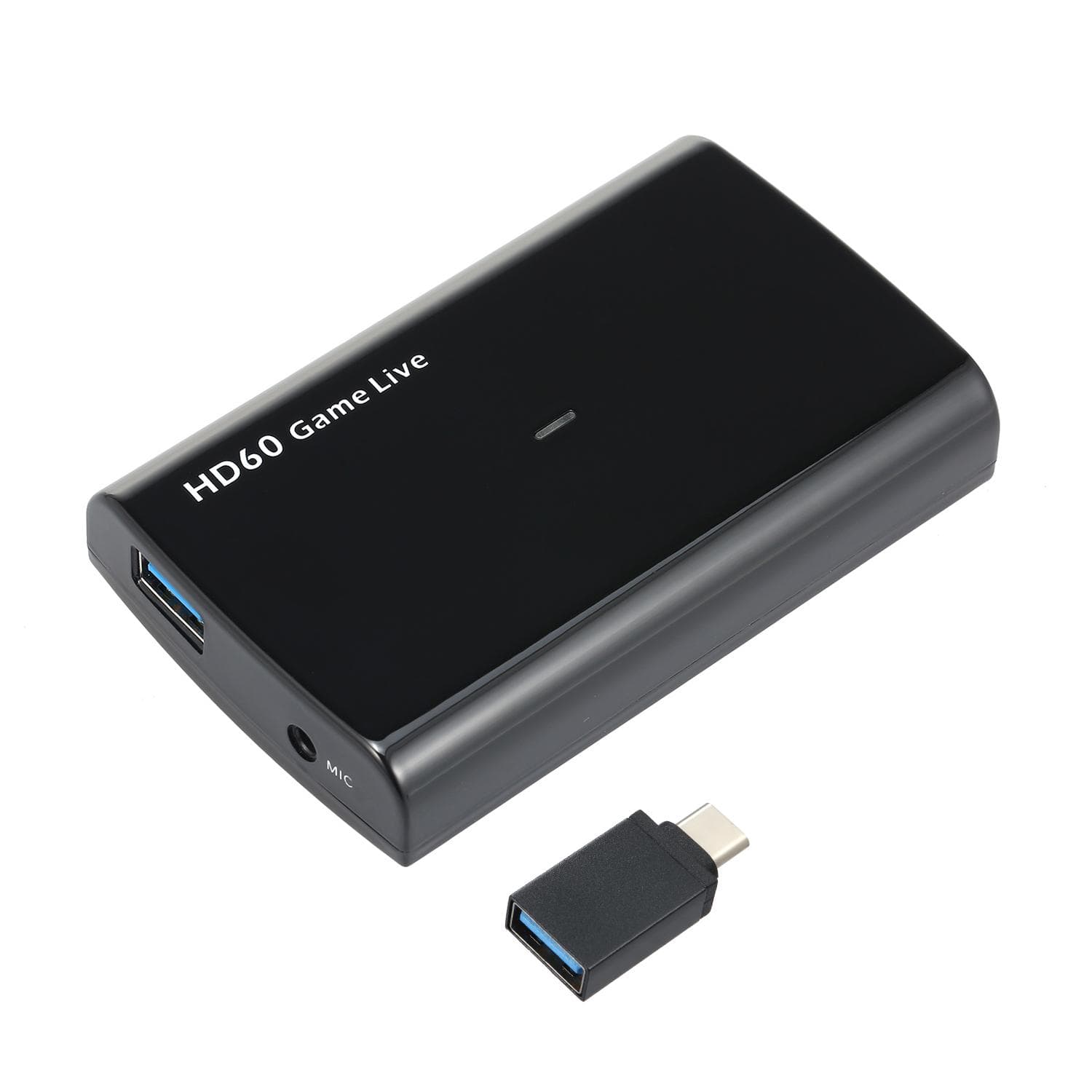 ezcap266 1080P HD Video Game Capture Box for Live Video Support 1080P Video Input and Output MIC black