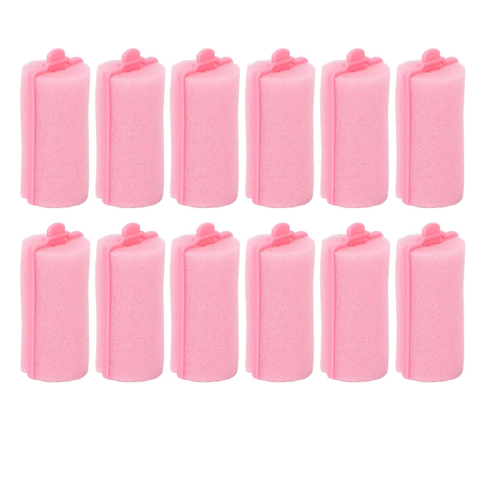 12pcs Foam Sponge Hair Roller Professional Home Salon Portable Soft Hair Curler Styling Tool white