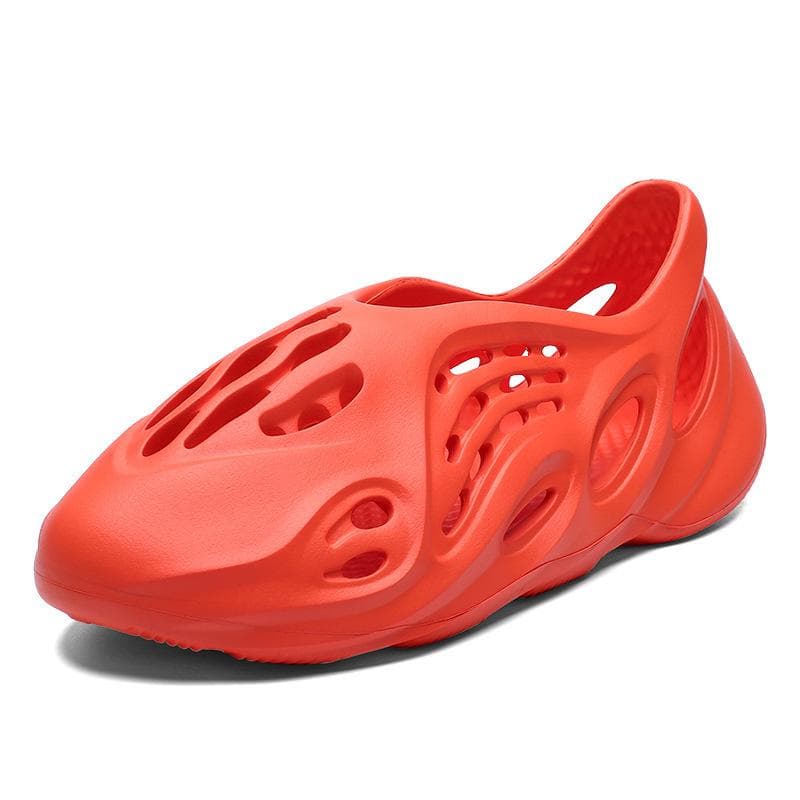 2021 Summer Couple's Large Size Beach Sandals & Slippers for Men and Women 41 red