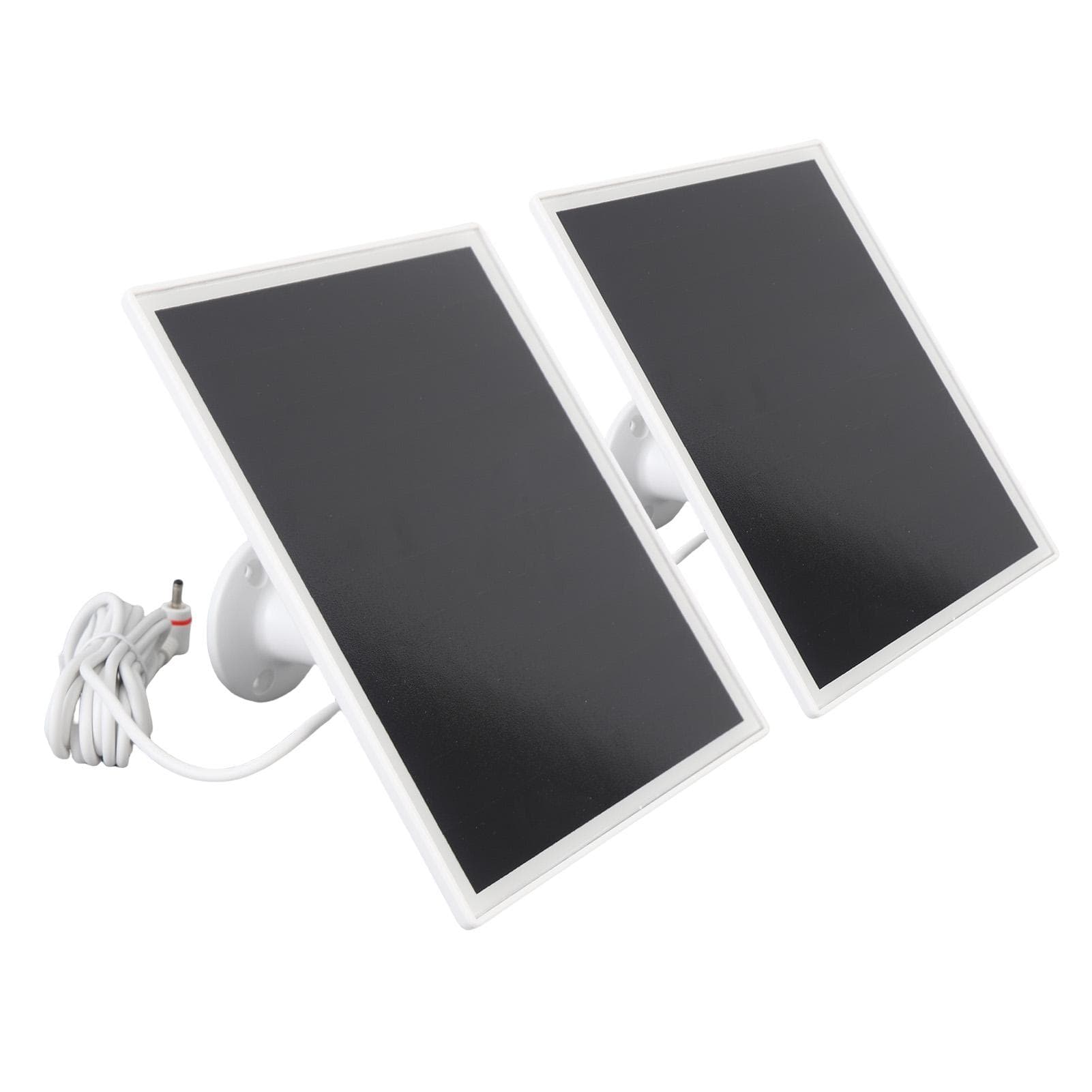 2PCS Security Camera Solar Panel 6W Monocrystalline Silicon IP66 Rainproof Solar Panel Charger with