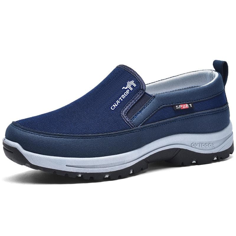 Men's Casual Loafers, Sneakers, Breathable Mesh, Retro Driving Shoes, Slip-on Vulcanized Soft Soles, Non-slip, Large Size 49 42 blue