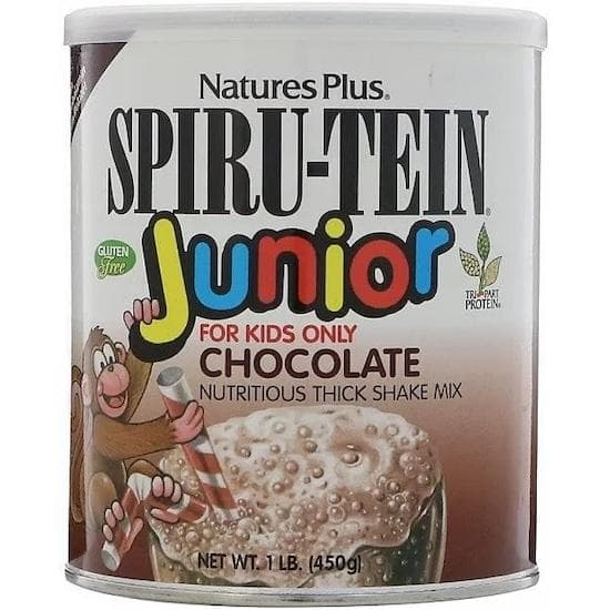 Nature's Plus- Spiru-Tein Junior, Nutritious Thick Shake Mix, Chocolate, 1 lb (450 g)
