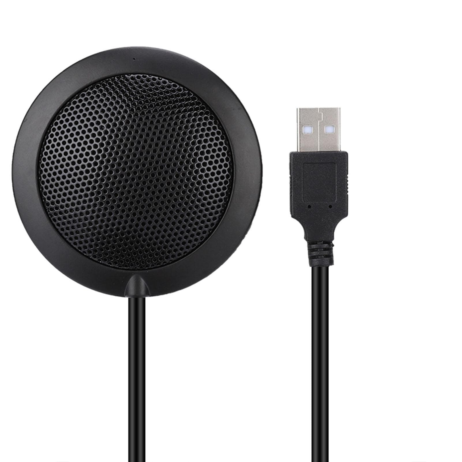 M2 Wired 360 degrees Pickup o Video Omnidirectional Microphone Desktop Conference Computer Black