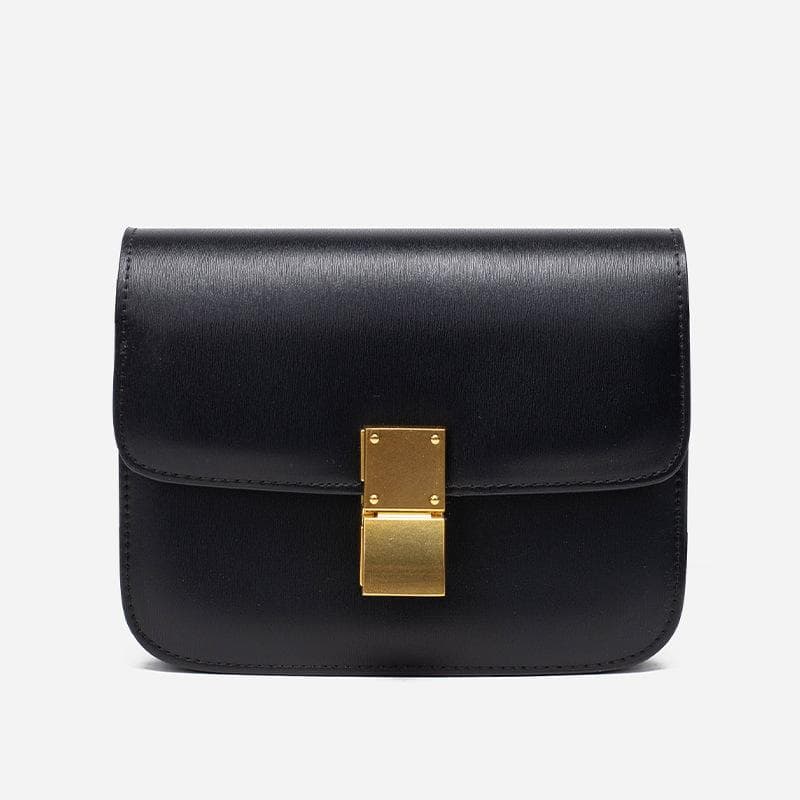 Fashionable Small Square Bag That Can Be Carried Diagonally on One Shoulder In Autumn, A Light Luxury and High-end Women's Bag black