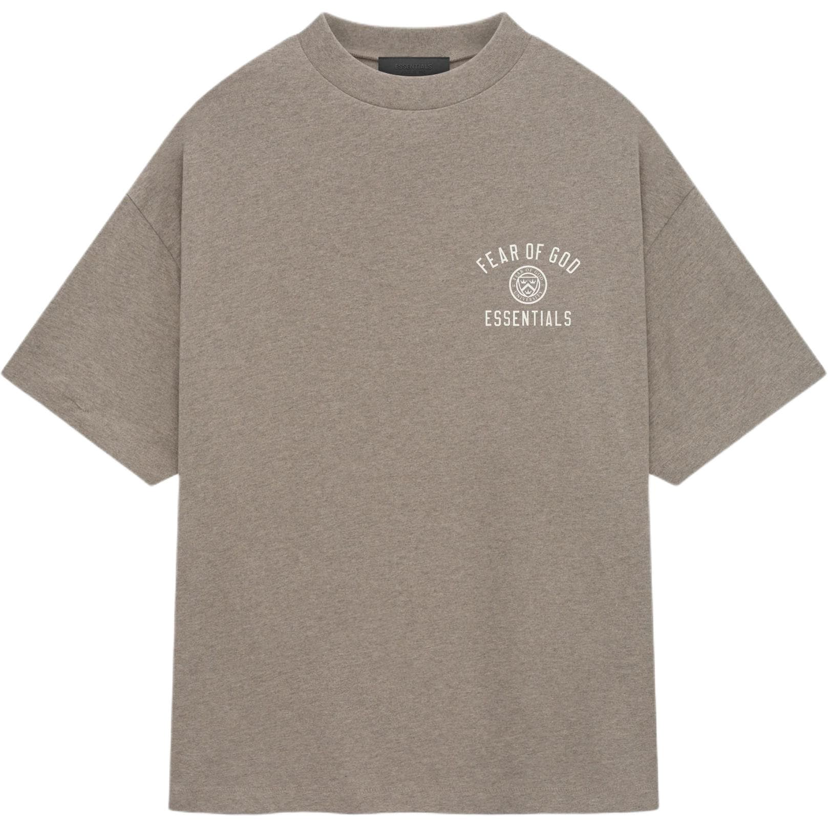 Fear of God Essentials Jersey Crewneck Tee Heather Grey Men Tops 125HO244191F L