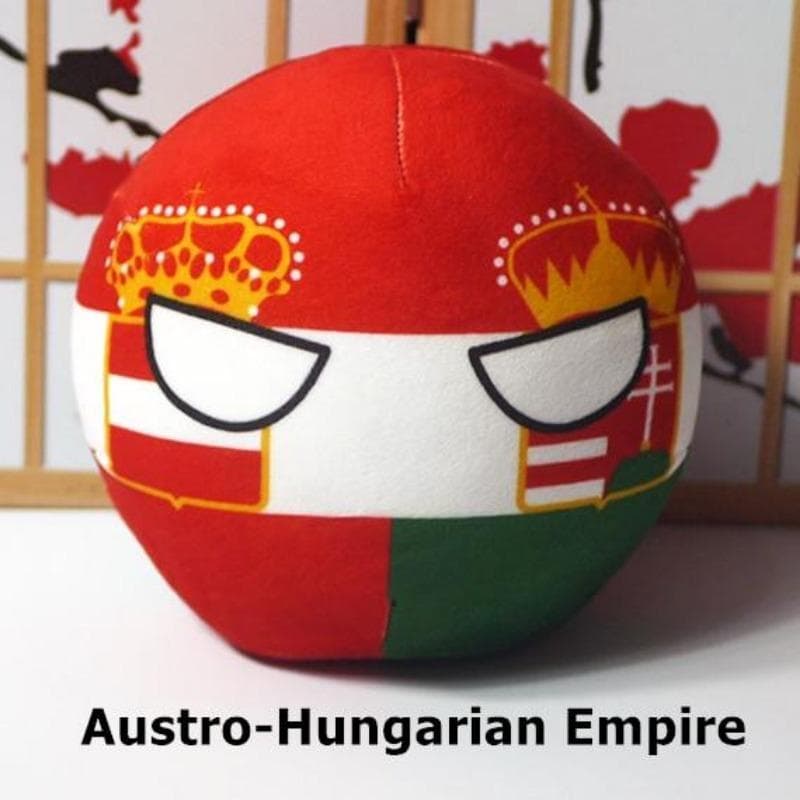 20cm Polandball Plush Doll Country Ball Anime Short Stuffed Plush Doll Toy Austro Hungarian
