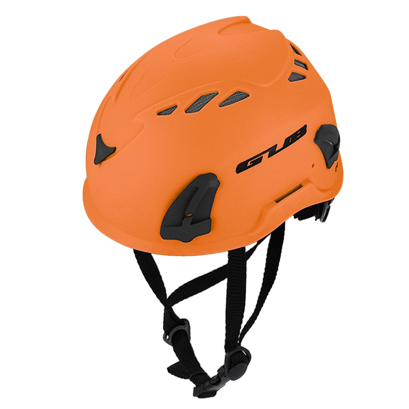 Climbing Helmet Cycling Safety Helmet with Headlamp Earmuff Taillight Attachment Points for Hiking orange