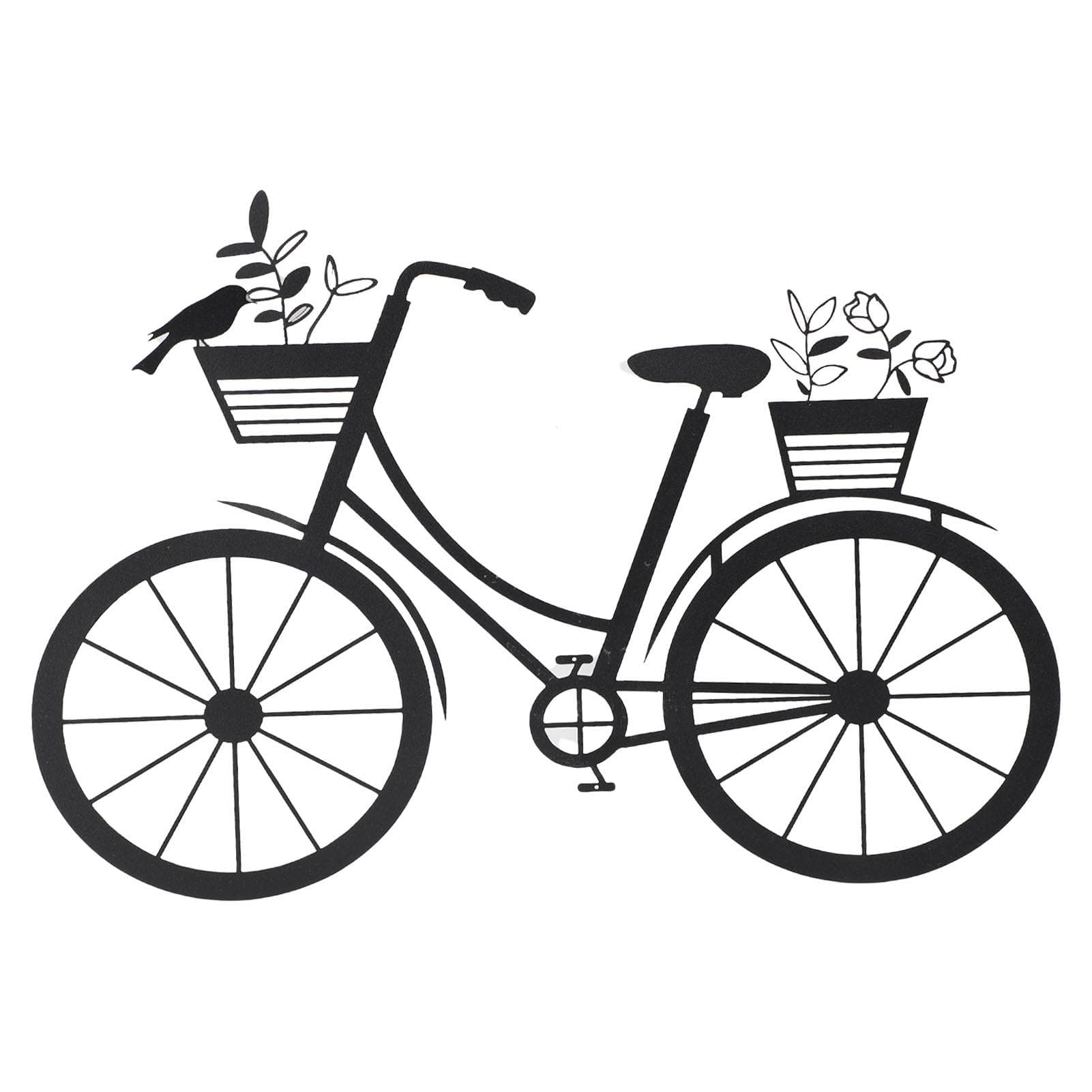 Metal Bike Wall Art Decor Vintage Bike Wall Hanging Decoration for Housewarming Home Bedroom