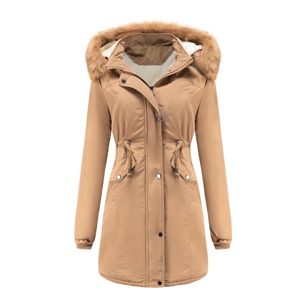 Autumn and Winter New Warm Cotton-padded Clothes for Women's Cotton Thickened and Velvet Cotton Clothes for Women XXXL