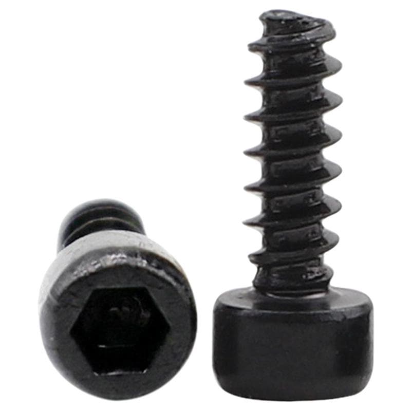 M3/M4/M5 HB Black Hex Socket Self-Tapping Screw - Grade 8.8 Flat Tail M2x8