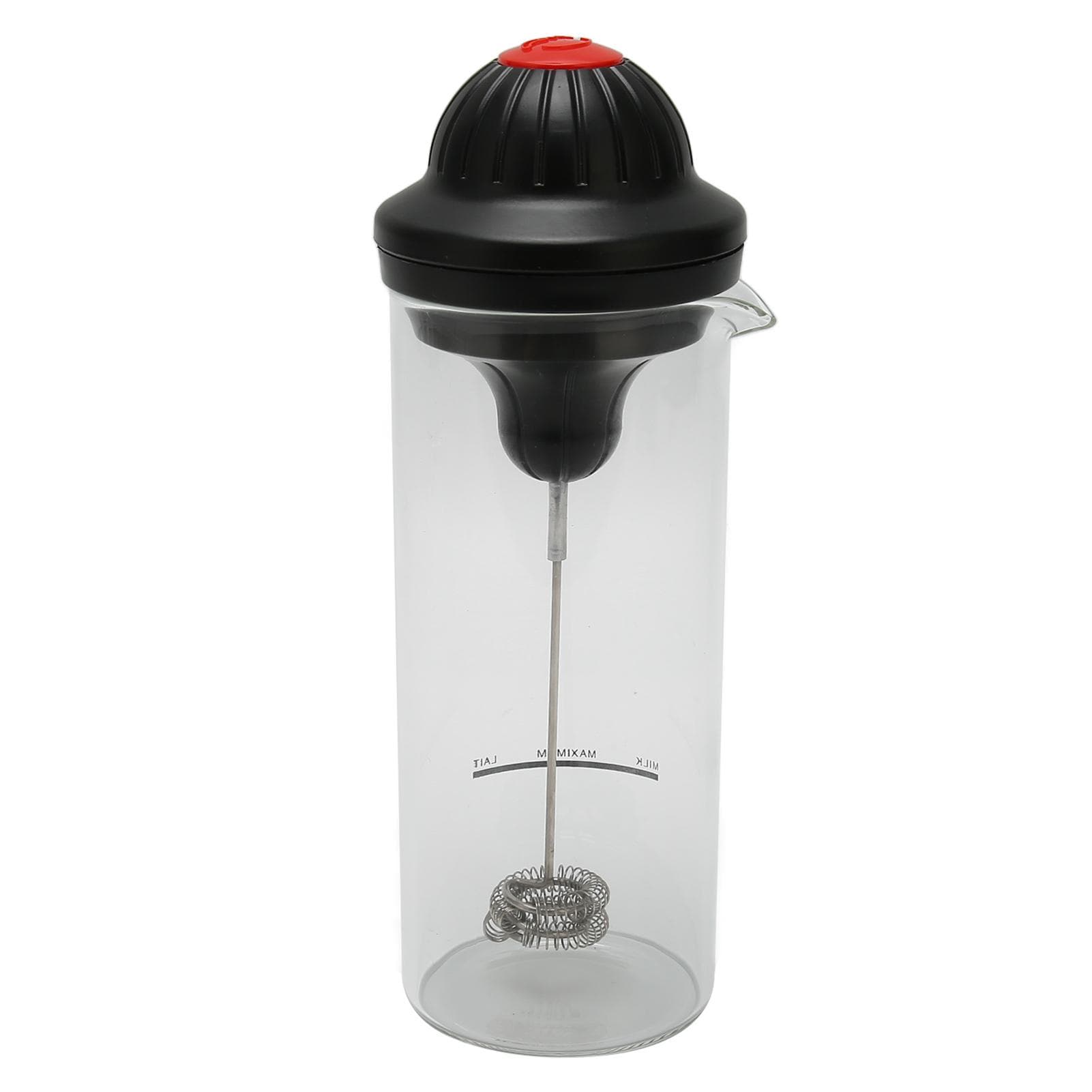 Handheld Milk Frother Battery Powered Electric Handheld Milk Foam Maker with Heatproof Glass for L(for 6.5-9kg)