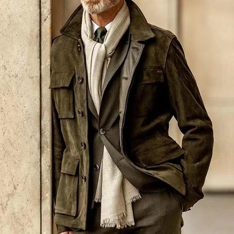 The new spring and autumn fit men's casual jacket windbreaker S