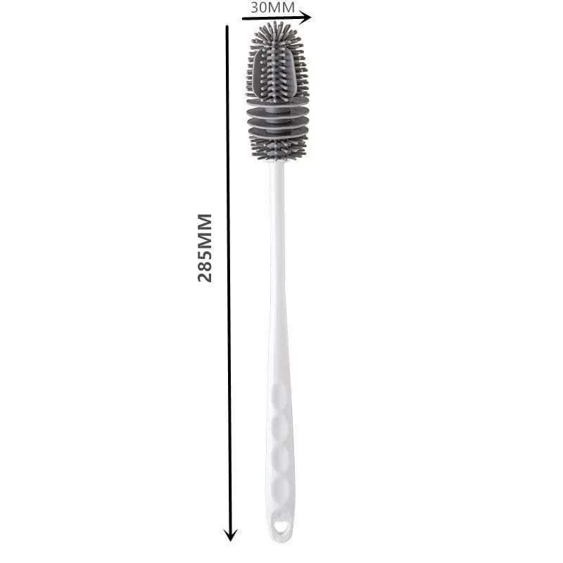 Silicone Cup Brush Milk Bottle Cleaning Brush Long Handle Water Bottles Cleaner Glass Cup Cleaning Brush Kitchen Cleaning Tools XS