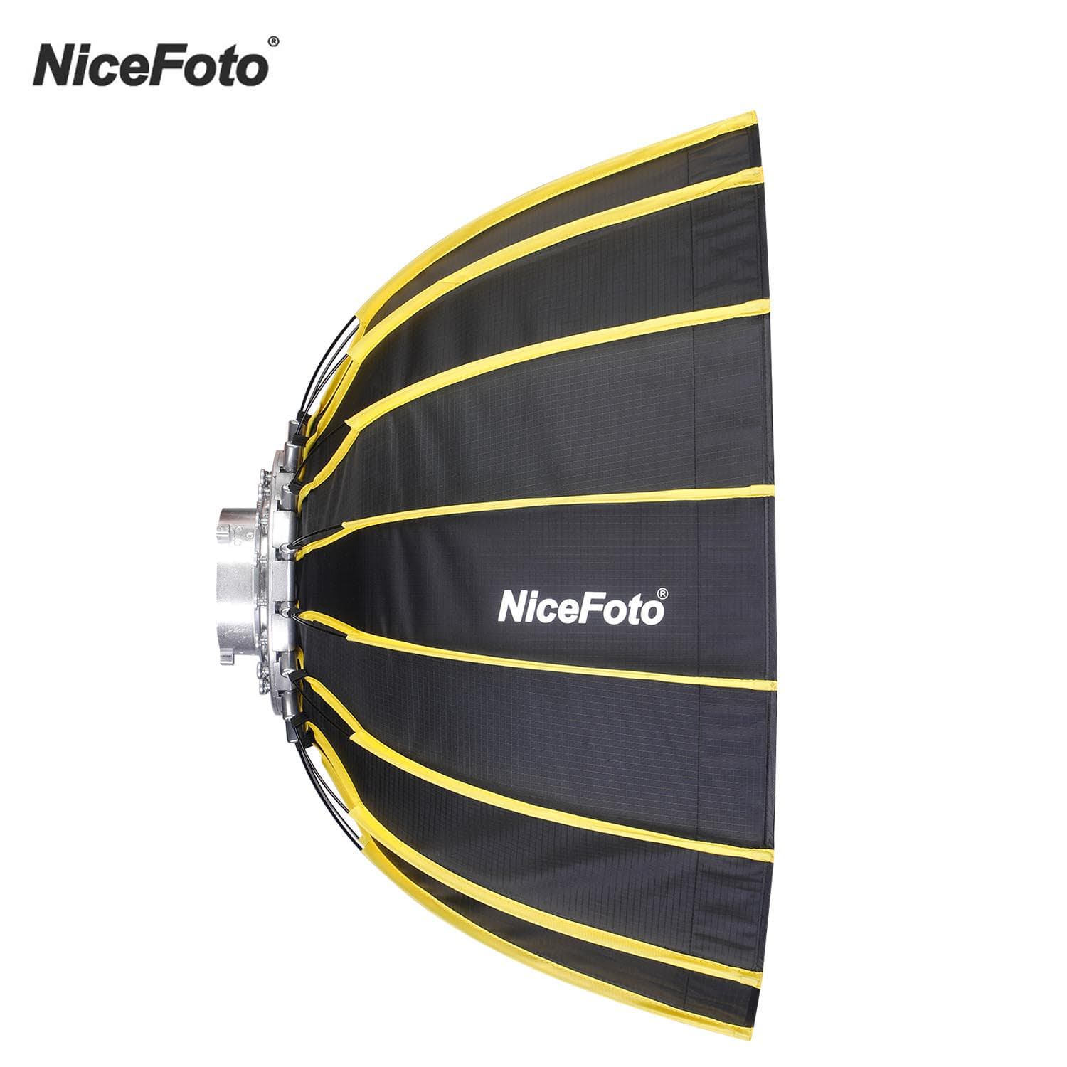 NiceFoto 60cm / 23.6inch Portable Fast Installation Hexagonal Softbox with Soft Diffuser Cloth and