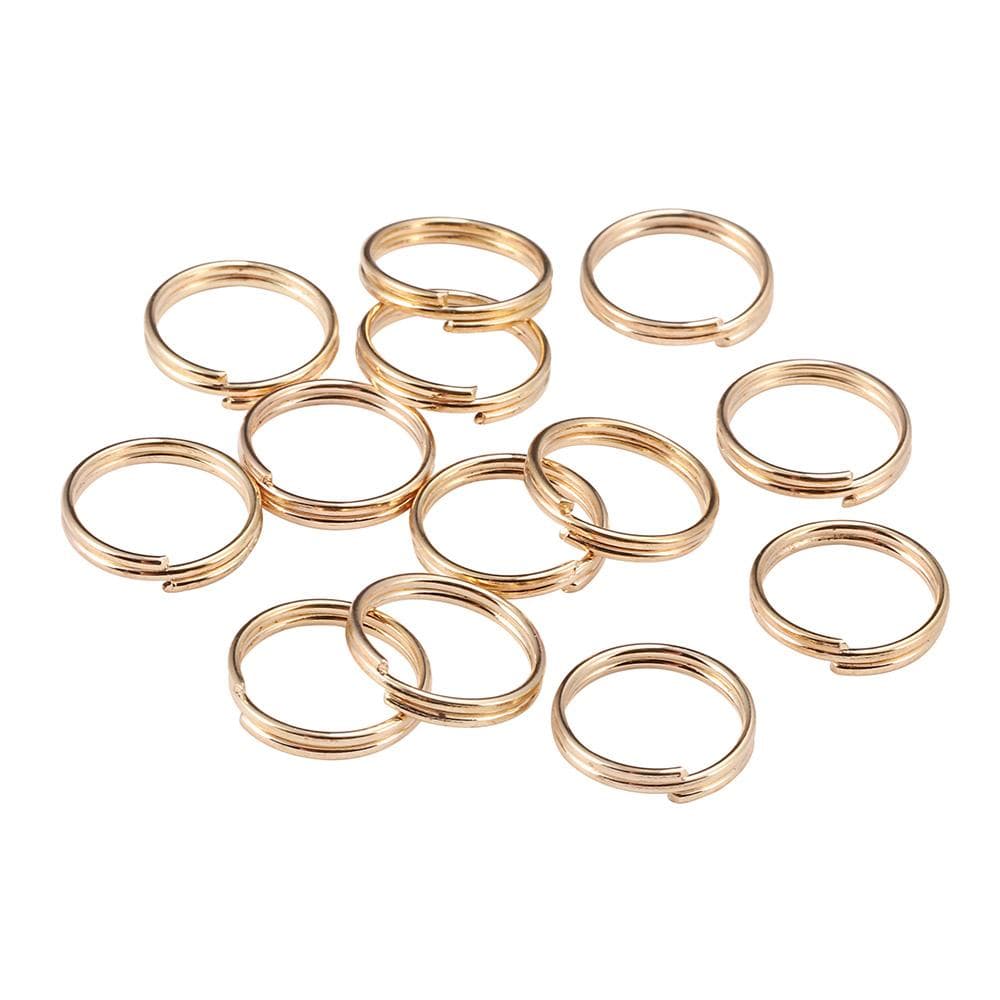 50-200pcs/lot 4 6 8 10 12 mm Open Jump Rings Double Loops Split Rings Connectors For Jewelry Making Supplies DiY 4mm x 200Pcs