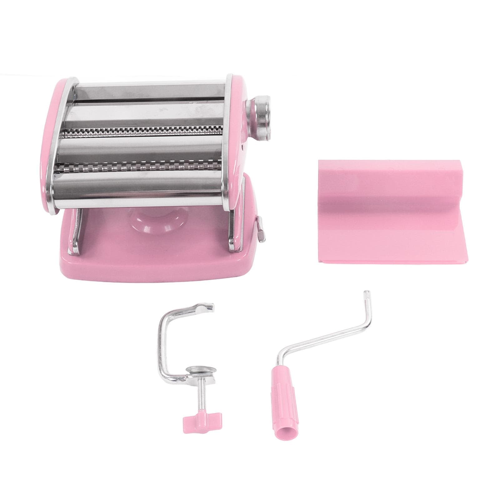 Pasta Maker Machine Sucker Type Household Stainless Steel Small Multifunction Noodle Press Manual pink