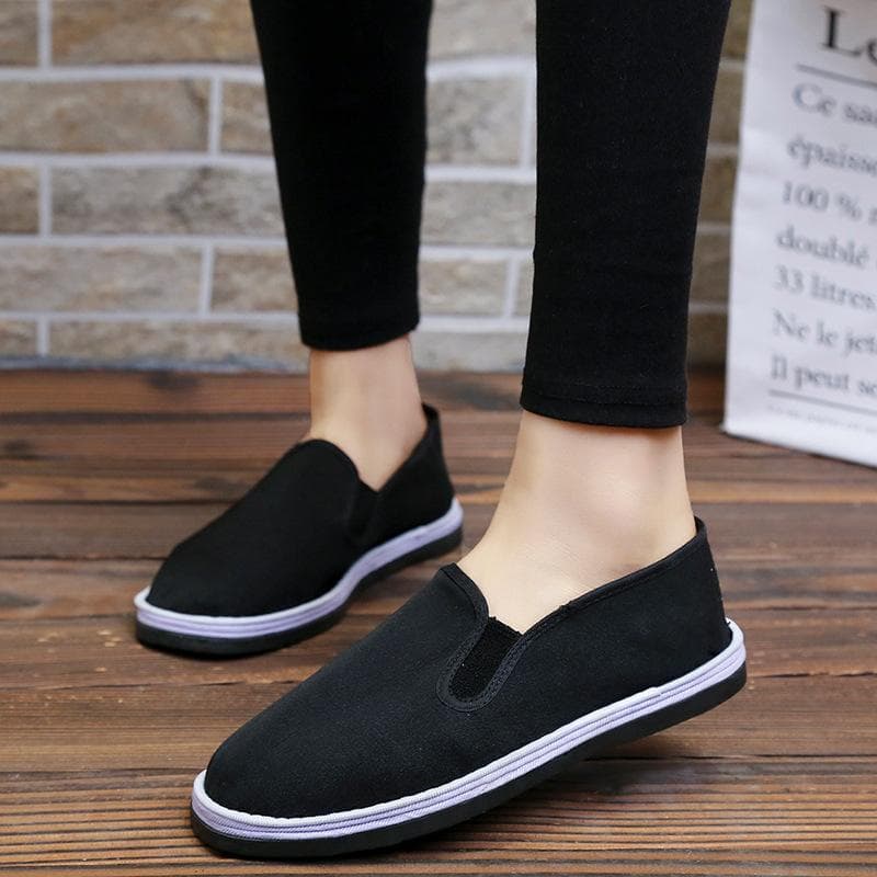 Korean Version All-match Fashion Plus Velvet Cotton Shoes Non-slip Sports Shoes Ladies Casual Soft Bottom Running Shoes Single Shoes 40